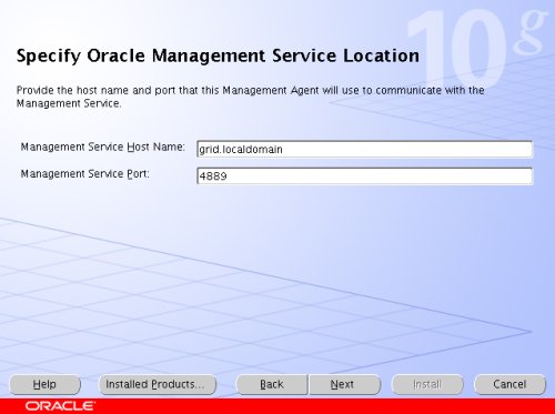 Oracle grid control os command job