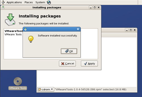 Install VMware Tools Completed Prep