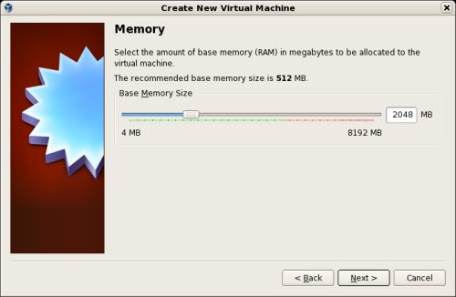 New VM Wizard - Memory