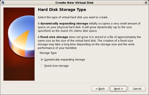 New Virtual Hard Disk Wizard - Hard Disk Storage Type