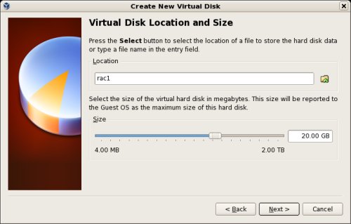 New Virtual Hard Disk Wizard - Virtual Disk Location And Size