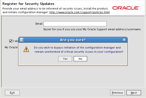 WLS Register For Security Updates Warning
