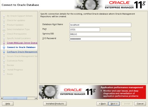 GC Connect to Oracle Database