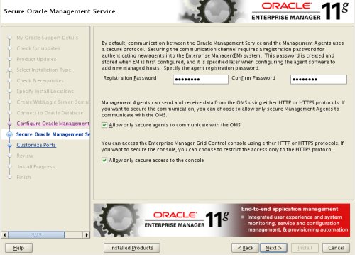 GC Secure Oracle Management Service