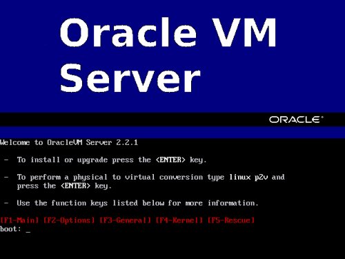 OVM Server: Boot